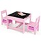 Kids Table Chairs Set With Storage Boxes Blackboard Whiteboard Drawing